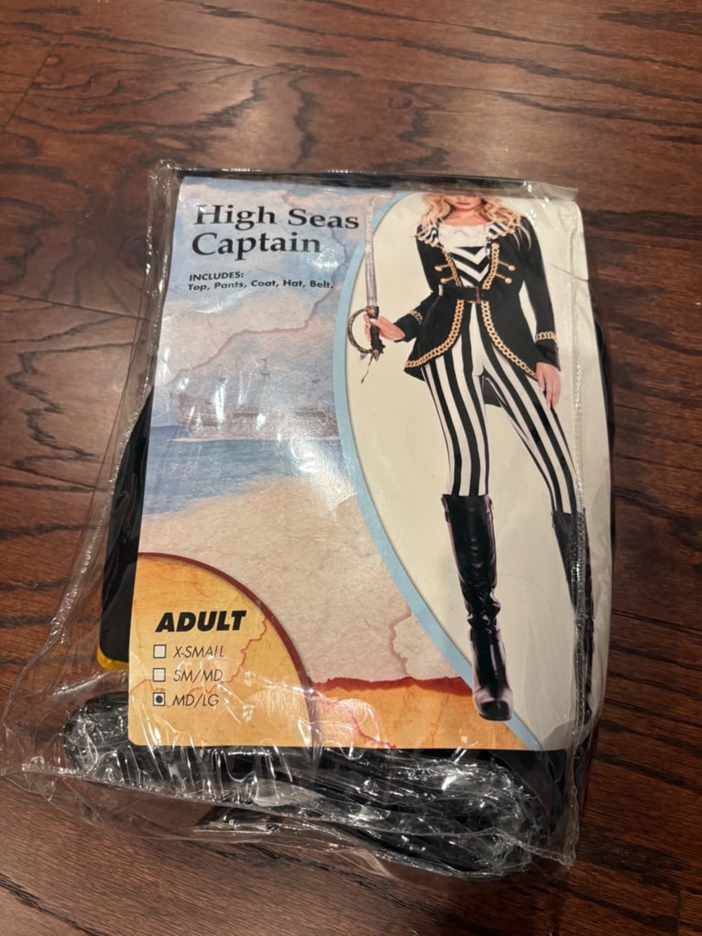 High Seas Captain Kids Costume - Black & White